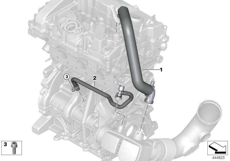 BMW本物の換気ライン（11158645343）| 11158645343