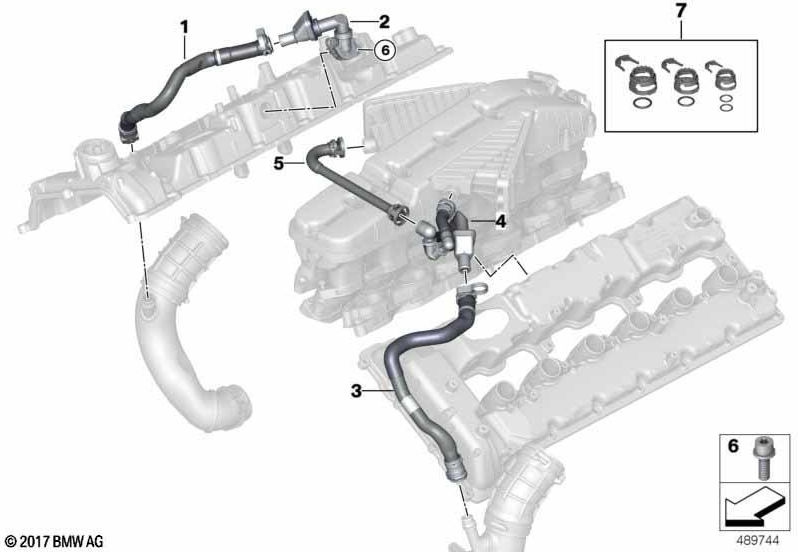 BMW本物の換気ラインシル。 1-6（11158650811）| 11158650811