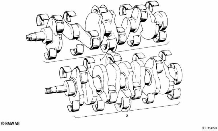 BMW倉庫なしの本物のクランクシャフト71 mm（11211268006）| 11211268006