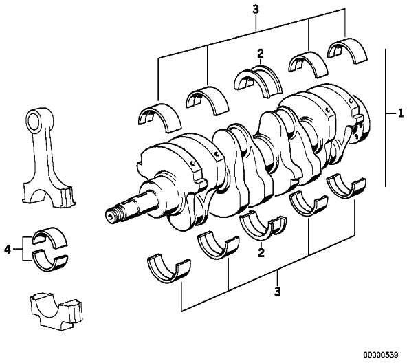 BMW倉庫なしの本物のクランクシャフト87mm（11211315485）| 11211315485