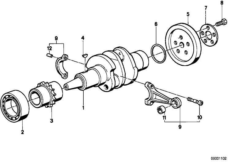 BMW本物のPleuel Screw（11241337553）| 11241337553