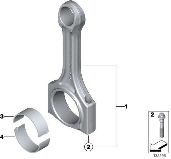 BMW純正セットPleula Rod（11248473776）| 11248473776