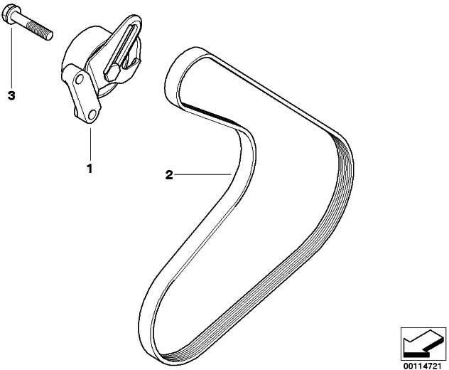 BMW本物のRiemenpanner Mini（11287790878）| 11287790878