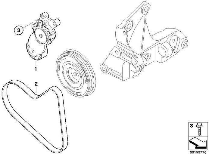 BMW本物のriemenpanner（11287807229）| 11287807229