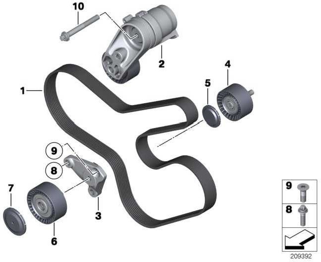BMW純正偏向ロール5シリーズX5 X5 X3 6シリーズ4シリーズX4（11288673720）| 11288673720
