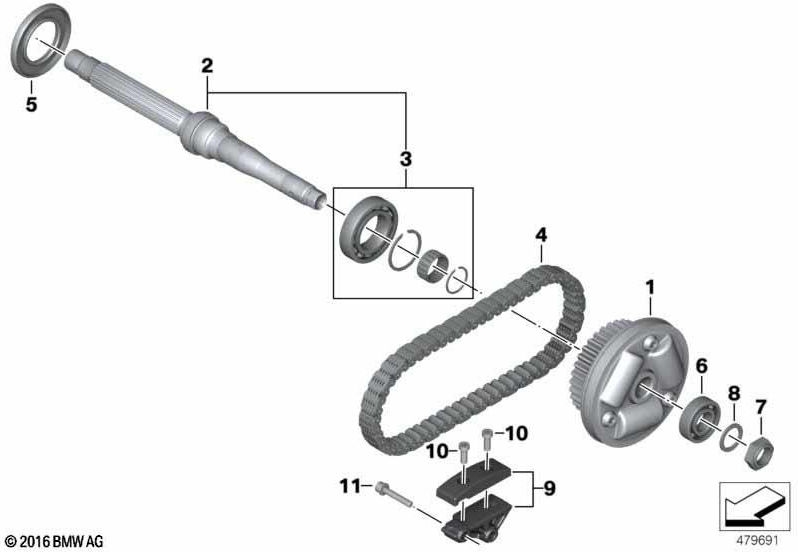 BMW本物のSchiene（11317729748）| 11317729748