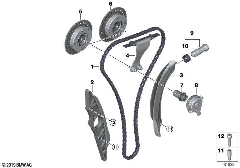 BMW本物のクランプレール（11318631846）| 11318631846