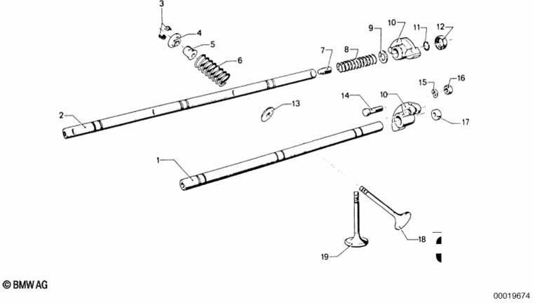 BMW純正バルブスプリングl = 49.5/d = 30.6（11340626136）| 11340626136