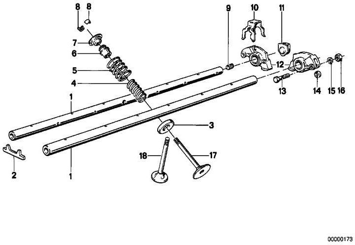 BMW純正排気バルブ36.0/6.96mm 5シリーズZ1（11341287814）| 11341287814