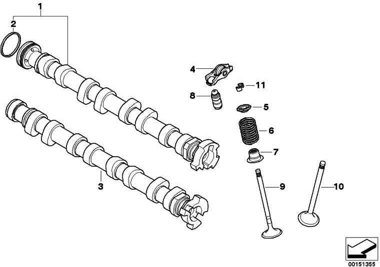 BMW純正挿入バルブ28.8/4.97mm mini（11347587470）| 11347587470