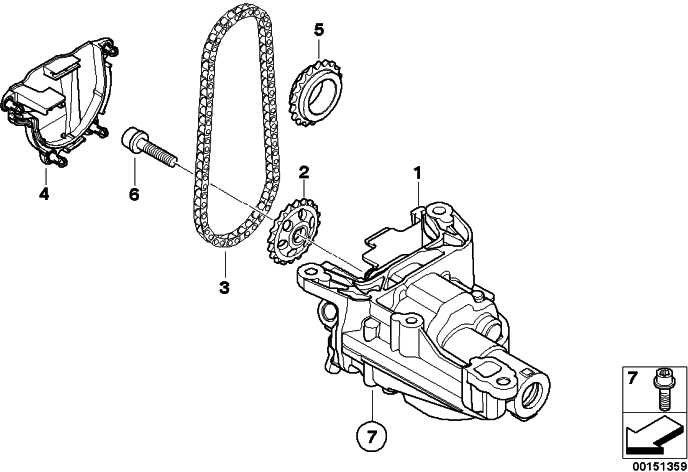 BMW本物のオイルポンプミニ（11417614358）| 11417614358