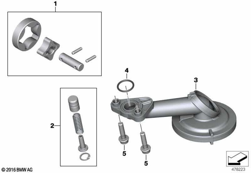 BMW本物のオイルポンプ（11418564330）| 11418564330
