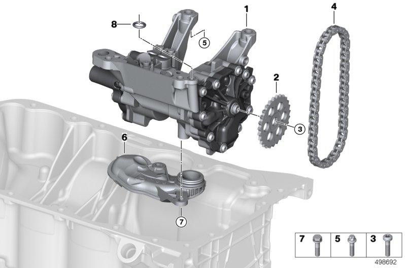 BMW純正シーリングオイルポンプ（11419494956）| 11419494956