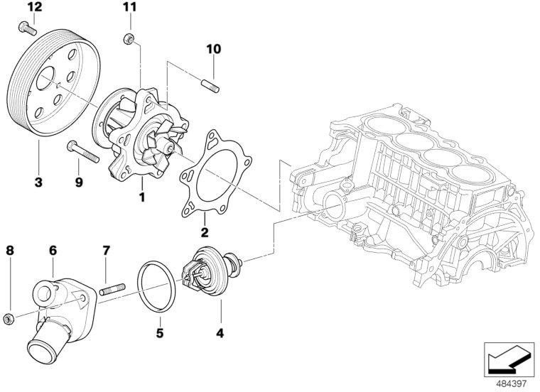 BMW純正クーラントポンプ機械（11517790871）| 11517790871