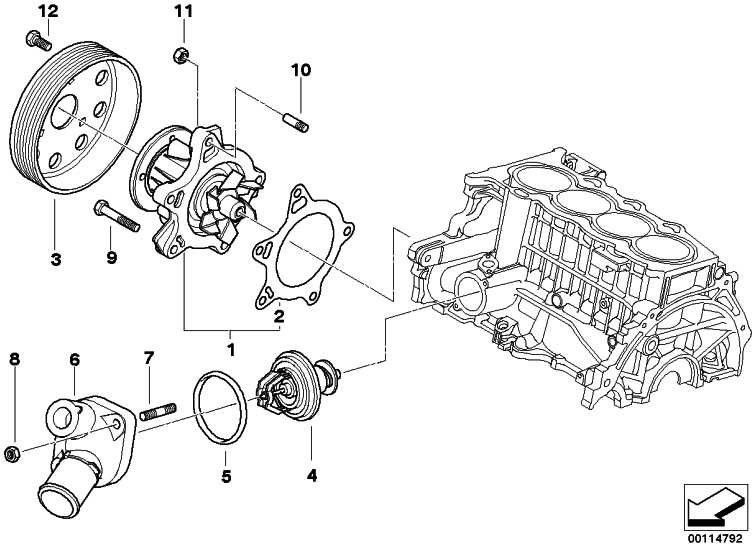BMW純正6つの癌とペインM6x14 mini（11517791859）| 11517791859