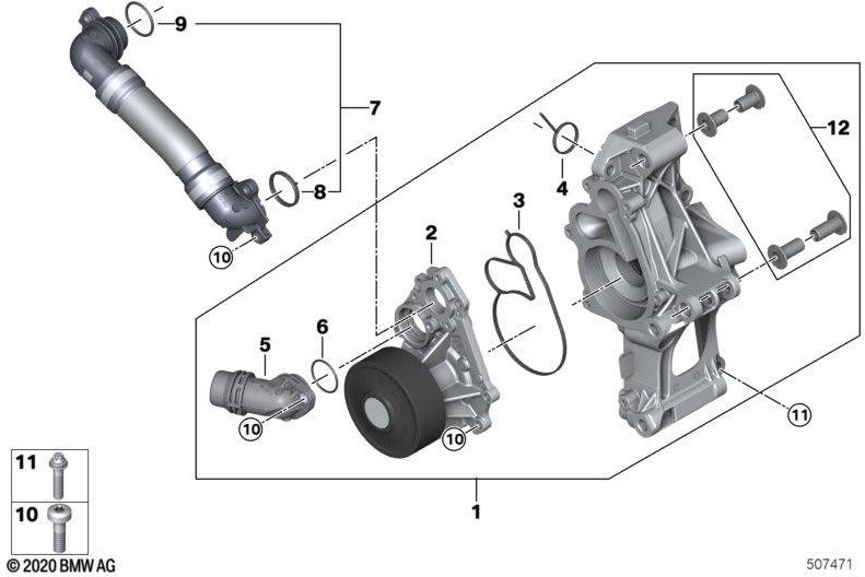 BMW純正クーラントポンプ（11518482251）| 11518482251