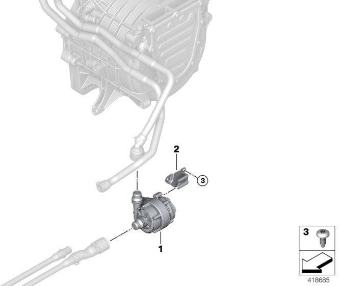 BMW本物の電動冷却液ポンプ（11518600285）| 11518600285