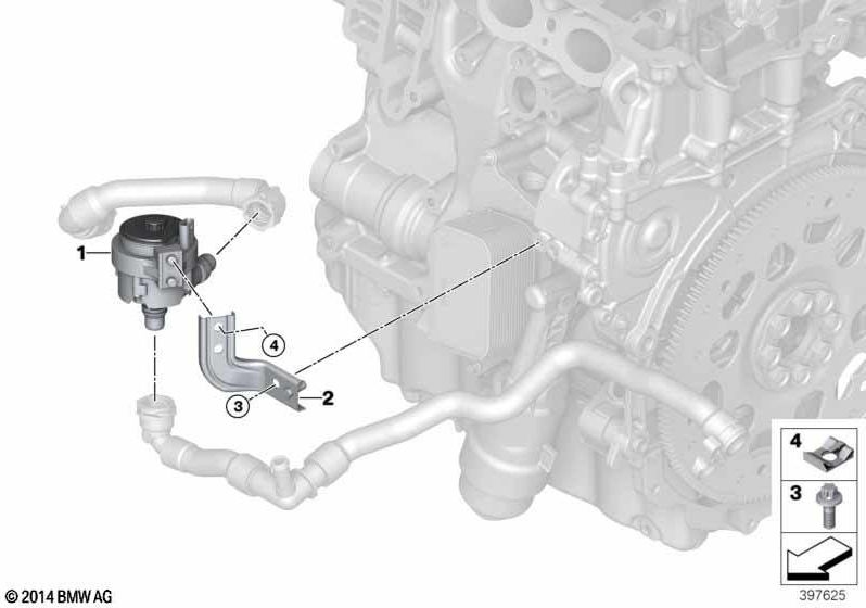 BMW本物の追加のクーラントポンプ（11518671654）| 11518671654