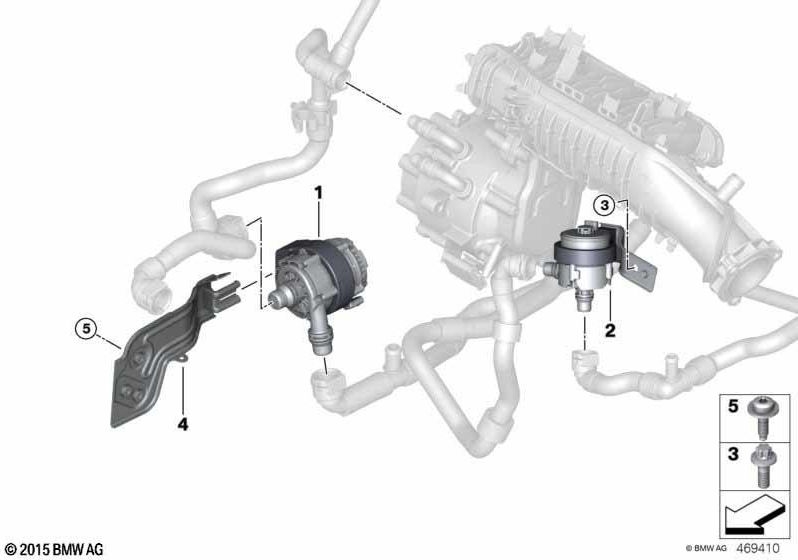 BMW純正追加のクーラントポンプ（11518679882）| 11518679882