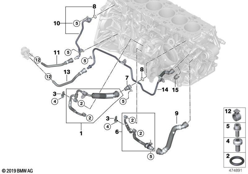 BMWシリンダーヘッドターボチャージャーの本物のヘッド（11538575755）| 11538575755