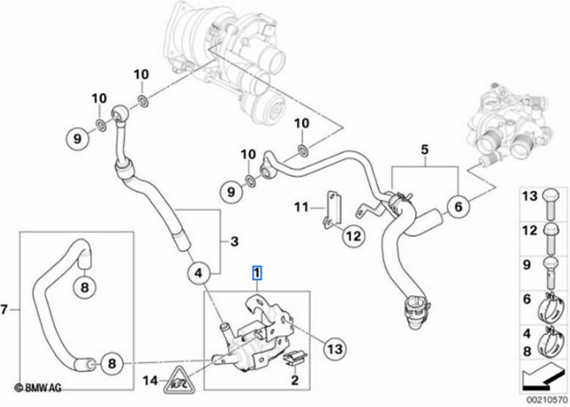 BMW純正追加のクーラントポンプ（11538843817）| 11538843817