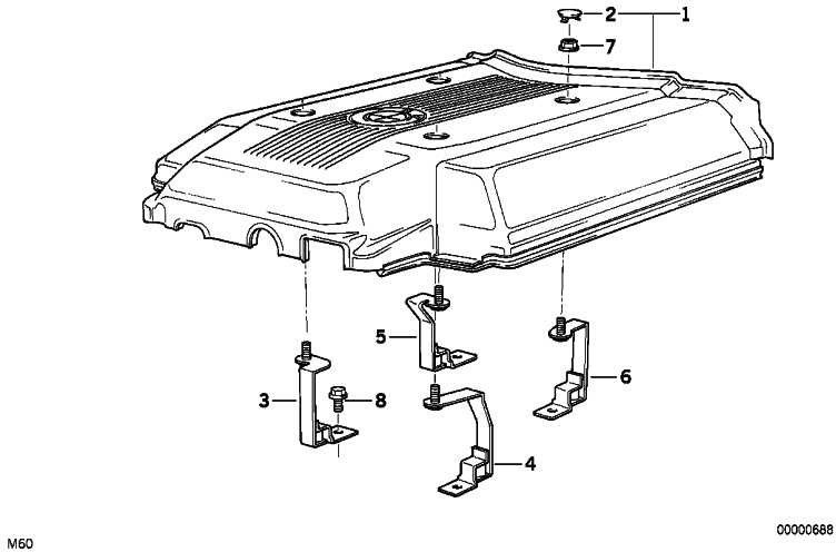 BMW本物のプロファイル方向cyl。 5-8 7シリーズ（11611747650）| 11611747650