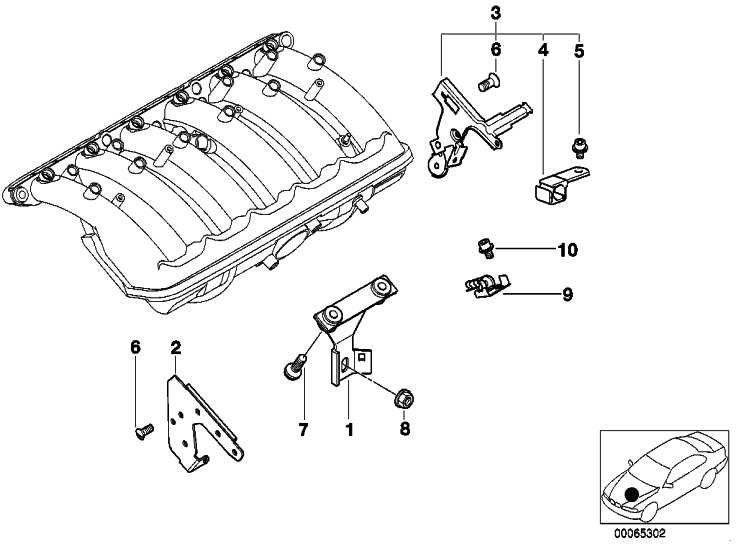 BMW純正ホルダー燃料ライン3シリーズ7シリーズX3 X5 Z3 Z4（11617502272）| 11617502272