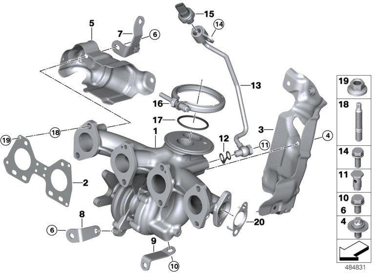 BMW純正hitzschutzhlech（11628585808）| 11628585808