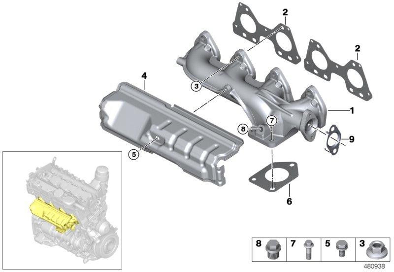 BMW純正Fland Schmother M7（11628597827）| 11628597827