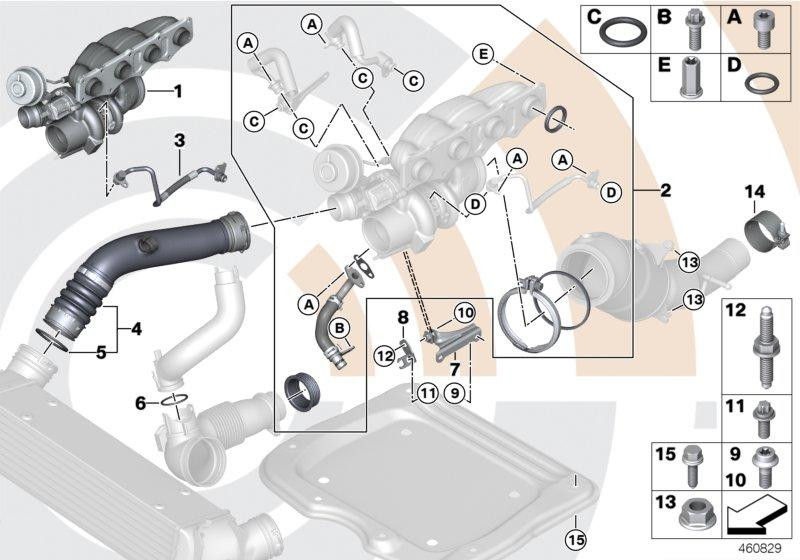 BMW本物の拡張ターボチャージャーバリューライン（11652411444）| 11652411444