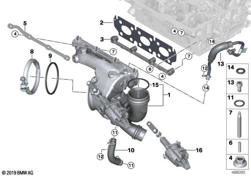 BMW純正セットウェイストゲートベンチルアクチュエーター（11658485116）| 11658485116