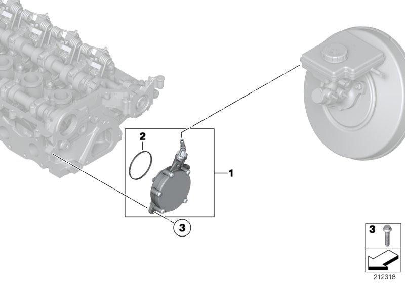 BMW純正真空ポンプ（11667586424）| 11667586424