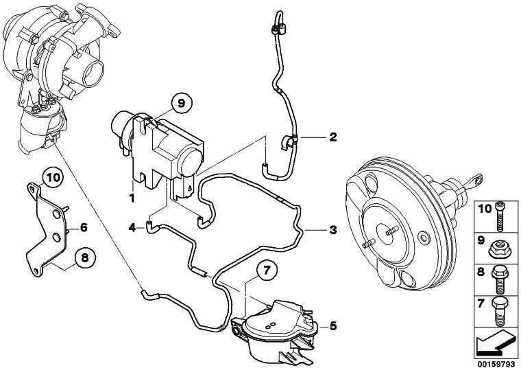 BMW本物のサブ圧力ラインmini（11667794987）| 11667794987