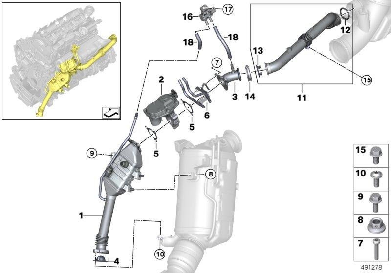 BMW純正AGRバルブ低圧（11718576810）| 11718576810