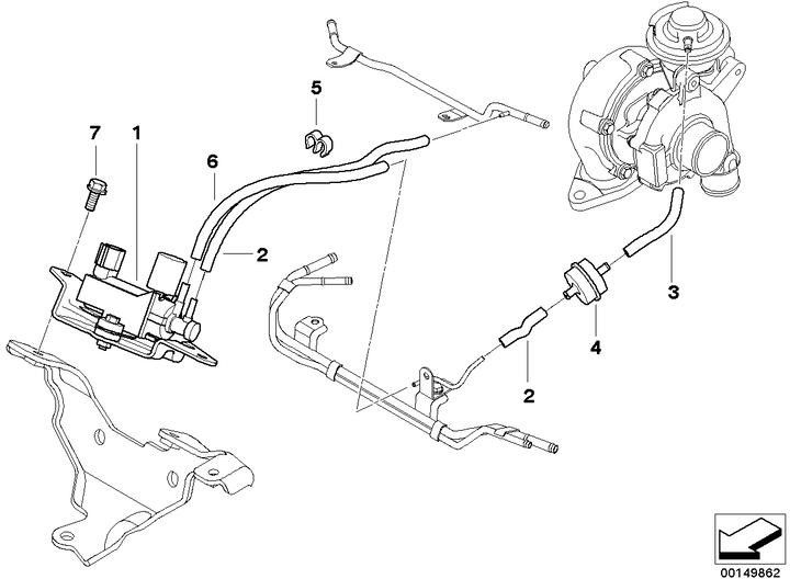 BMW純正真空ホース（11747799442）| 11747799442