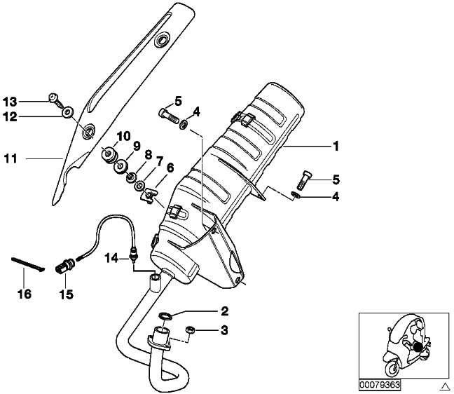 BMW純正ラムダモニタープローブl = 325mm 8シリーズZ8（11781742052）| 11781742052