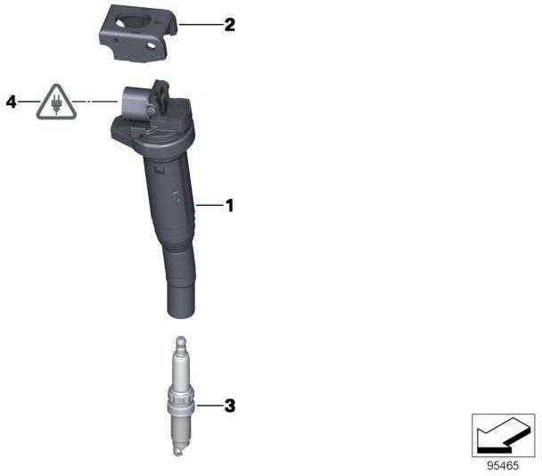 BMW本物のスパークプラグ高電力NGK ZPLZKBR7A-G MINI（12120034098）| 12120034098