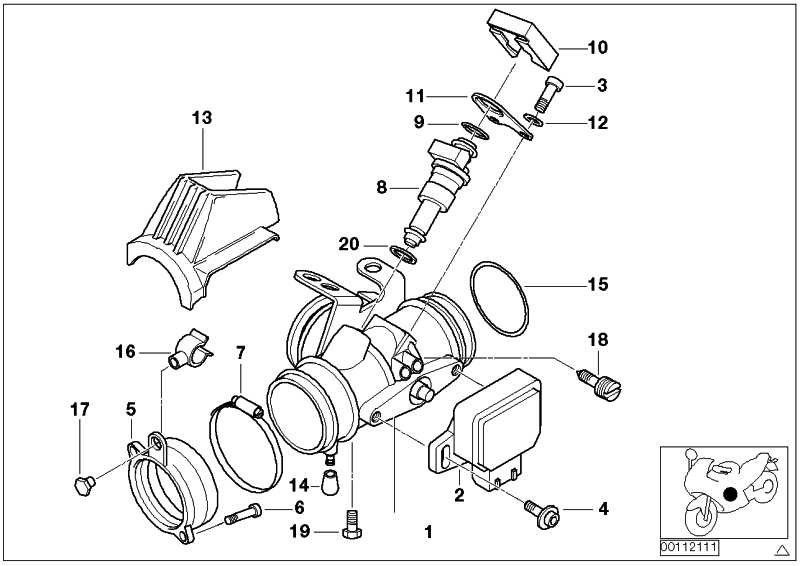 BMW純正ホースホルダーd = 7.2mm 7er（12122306327）| 12122306327