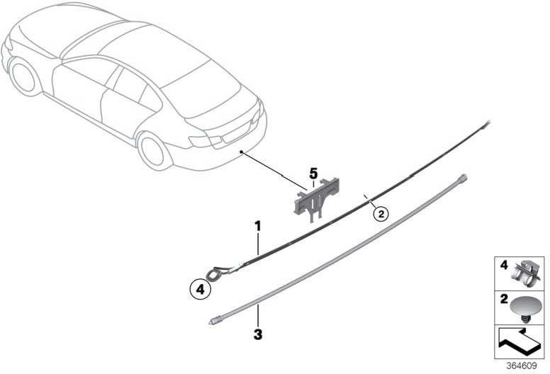 BMW純正ケーブルクランプZNS3 2シリーズ4シリーズ5シリーズミニ（12127669013）| 12127669013