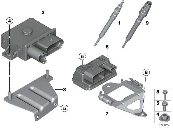 BMW純正glühtコントロールユニット1シリーズ5シリーズx1 x3（12218591723）| 12218591723