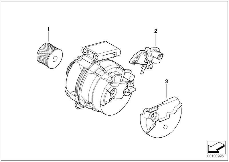 BMW本物のレギュレーター100A（12317531386）| 12317531386