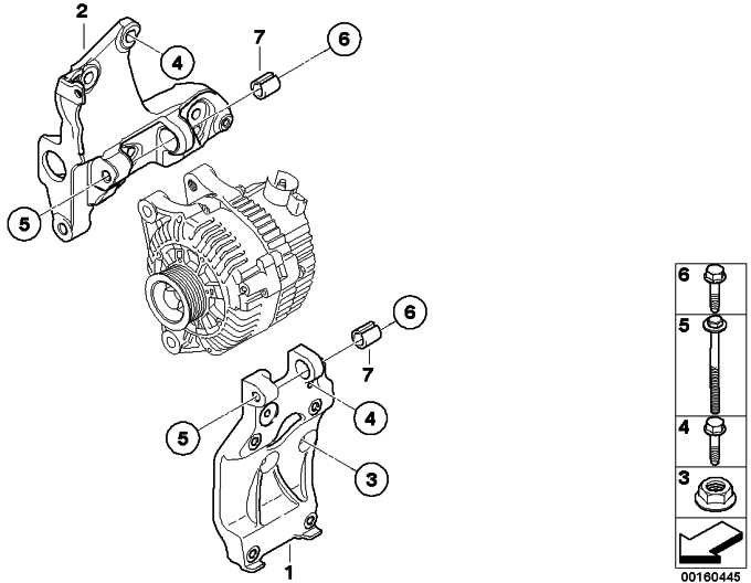 BMW純正Lagerbock Generator Mini（12317795039）| 12317795039
