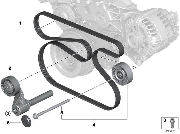 BMW純正シックスキャントリーM10x170-8.8（12318584260）| 12318584260