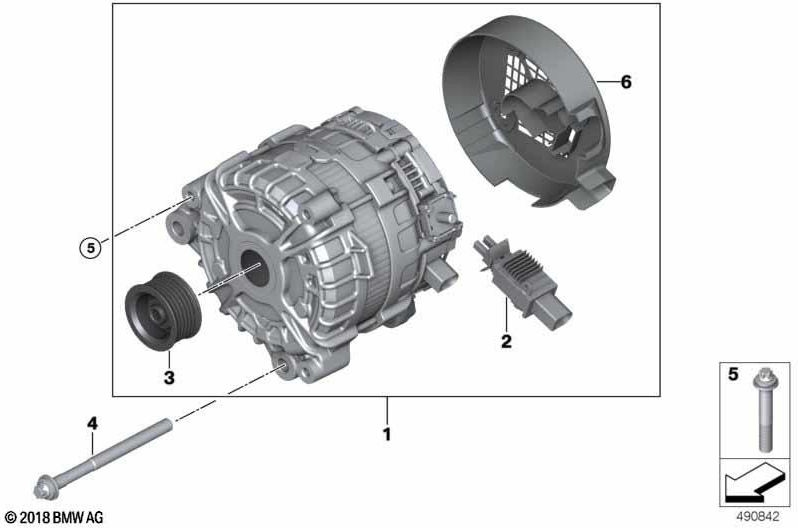BMW純正レギュレーター180A（12318635480）| 12318635480