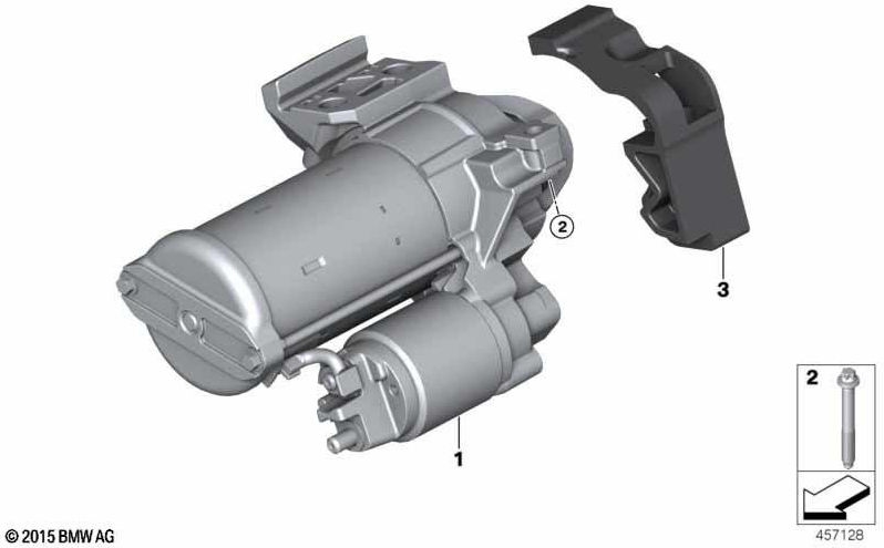 BMW本物のスターターボッシュ（12418621840）| 12418621840