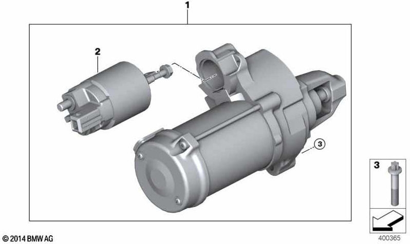 BMW純正スターターデンソ（12418657337）| 12418657337
