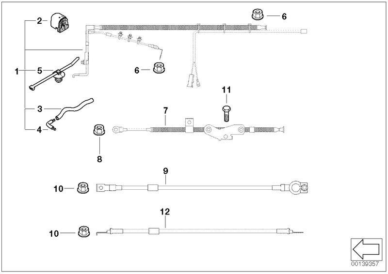 BMW純正ケーブルジェネレーターNATSO 105A（12427515206）| 12427515206