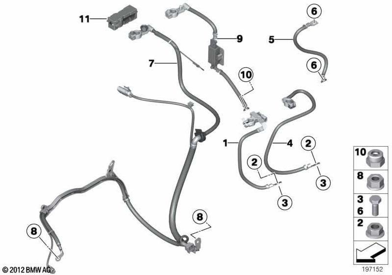 BMW純正バッテリーヘッドプラス（12427571136）| 12427571136