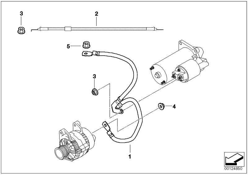 BMW純正質量ケーブル（12429805422）| 12429805422