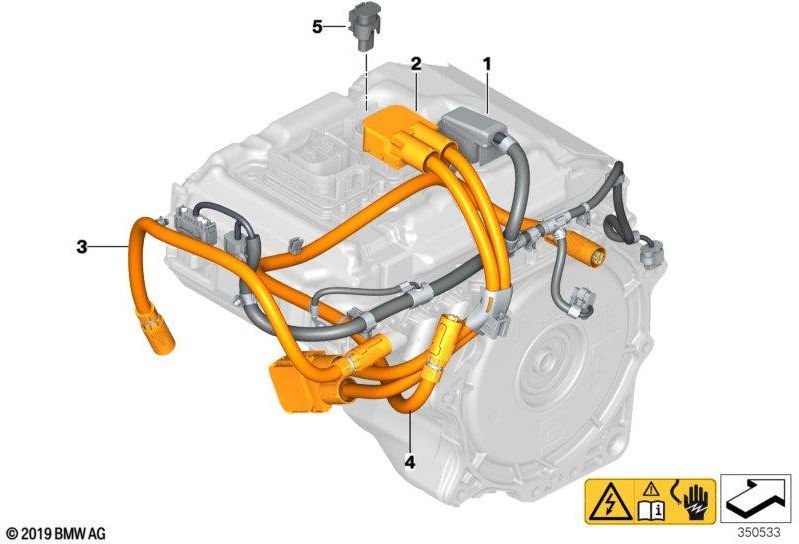 BMW純正ワイヤーハーネスモーターAC（12437647012）| 12437647012